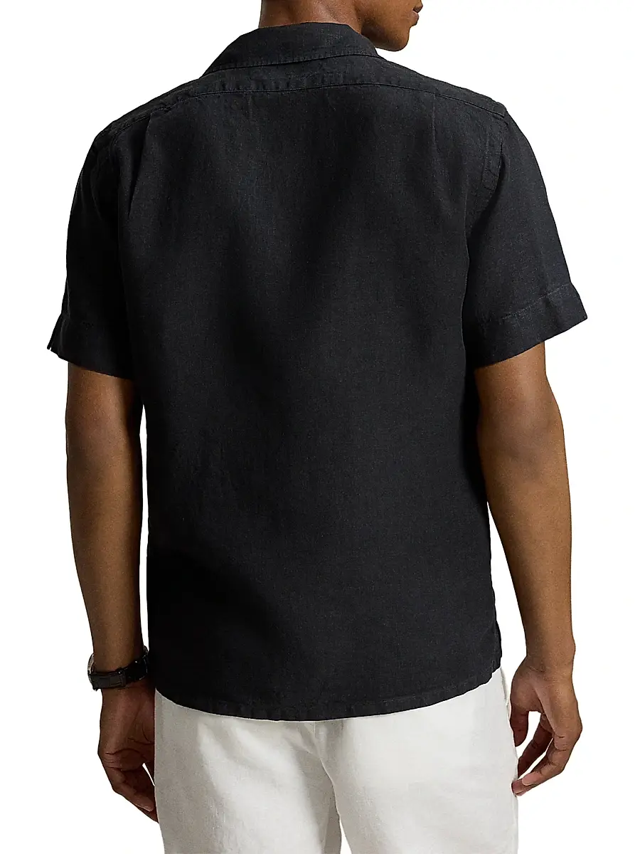 Polo Ralph Lauren Men's Classic-Fit Linen Camp Shirt | Thumbnail 4