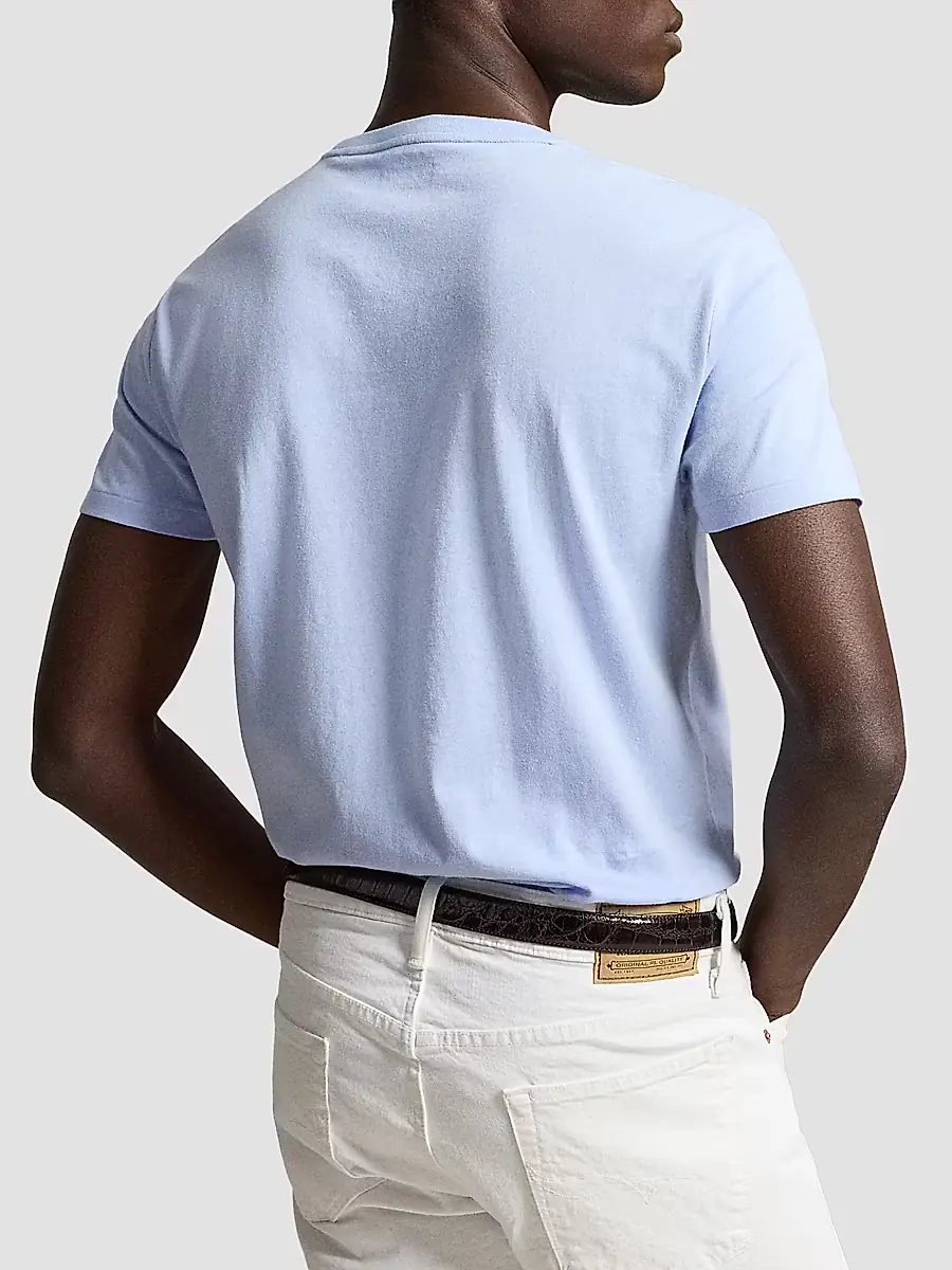 Polo Ralph Lauren Men's Custom-Slim-Fit Jersey Crewneck T-Shirt | Thumbnail 3 Polo Ralph Lauren Men's Custom-Slim-Fit Jersey Crewneck T-Shirt | Thumbnail 3