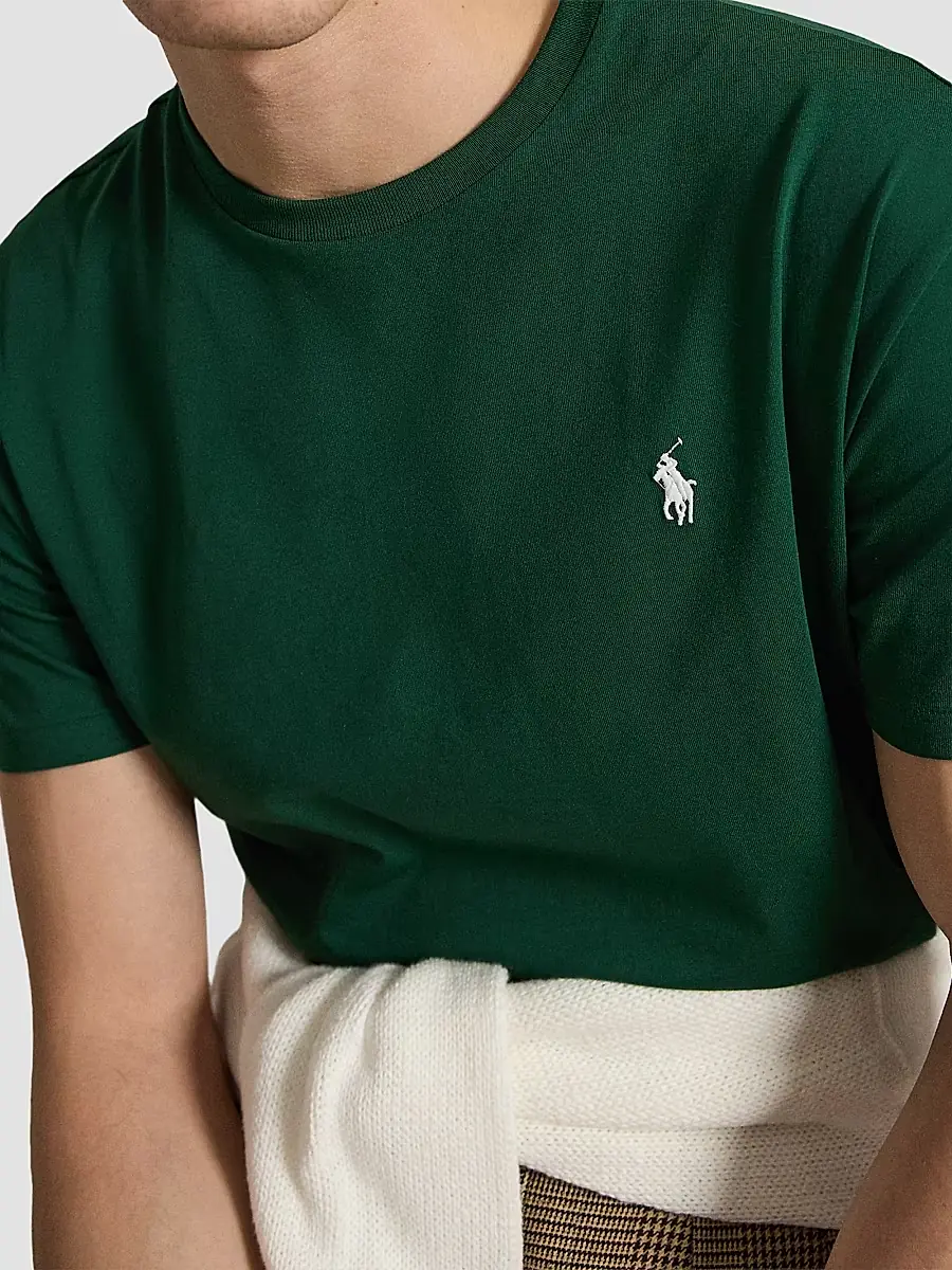 Polo Ralph Lauren Men's Custom-Slim-Fit Jersey Crewneck T-Shirt | Thumbnail 5 Polo Ralph Lauren Men's Custom-Slim-Fit Jersey Crewneck T-Shirt | Thumbnail 5