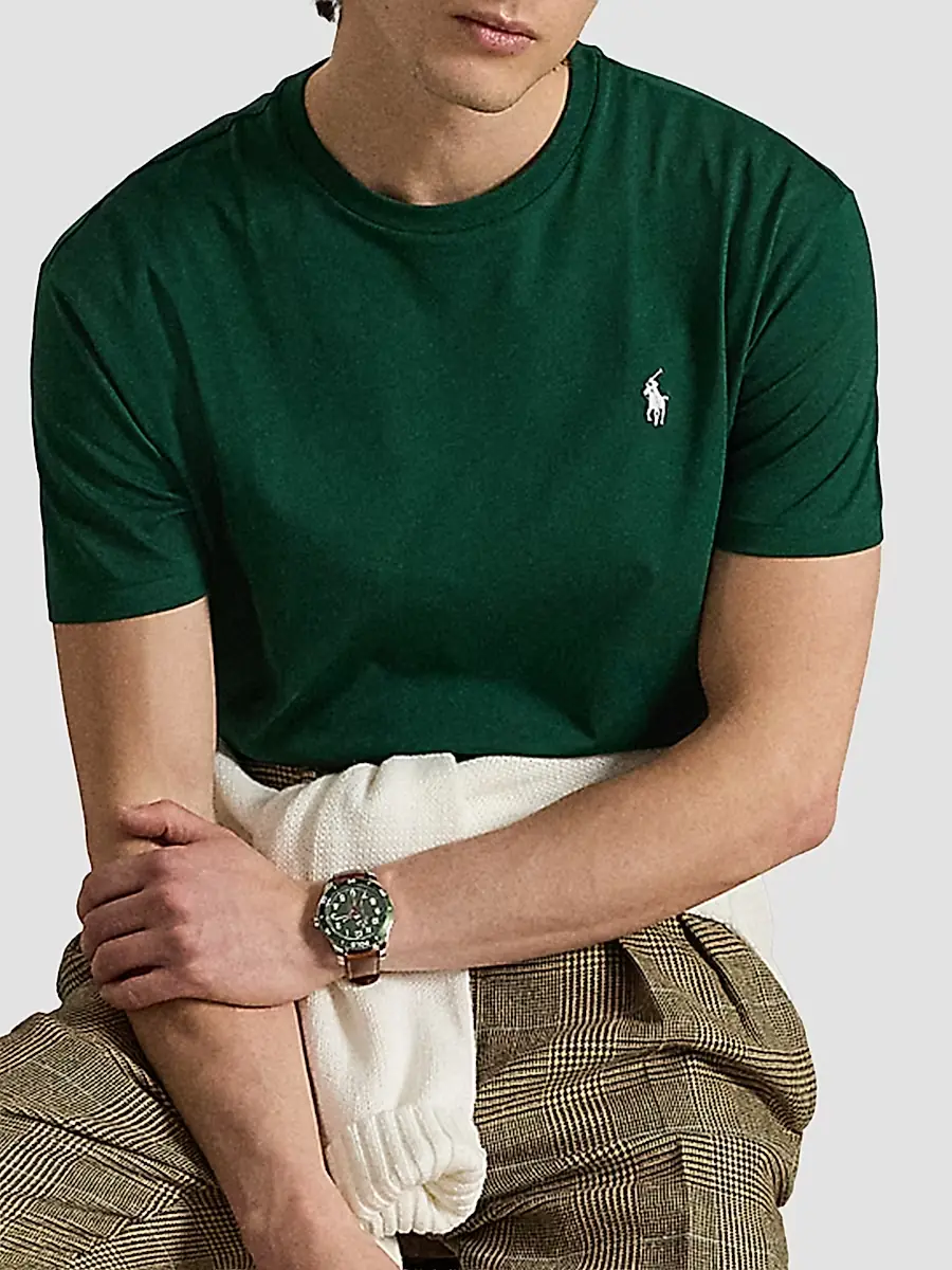 Polo Ralph Lauren Men's Custom-Slim-Fit Jersey Crewneck T-Shirt | Thumbnail 7 Polo Ralph Lauren Men's Custom-Slim-Fit Jersey Crewneck T-Shirt | Thumbnail 7