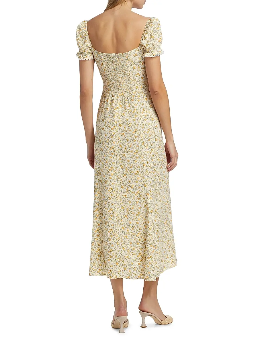 Reformation Women's Shyla Floral Midi-Dress | Thumbnail 5