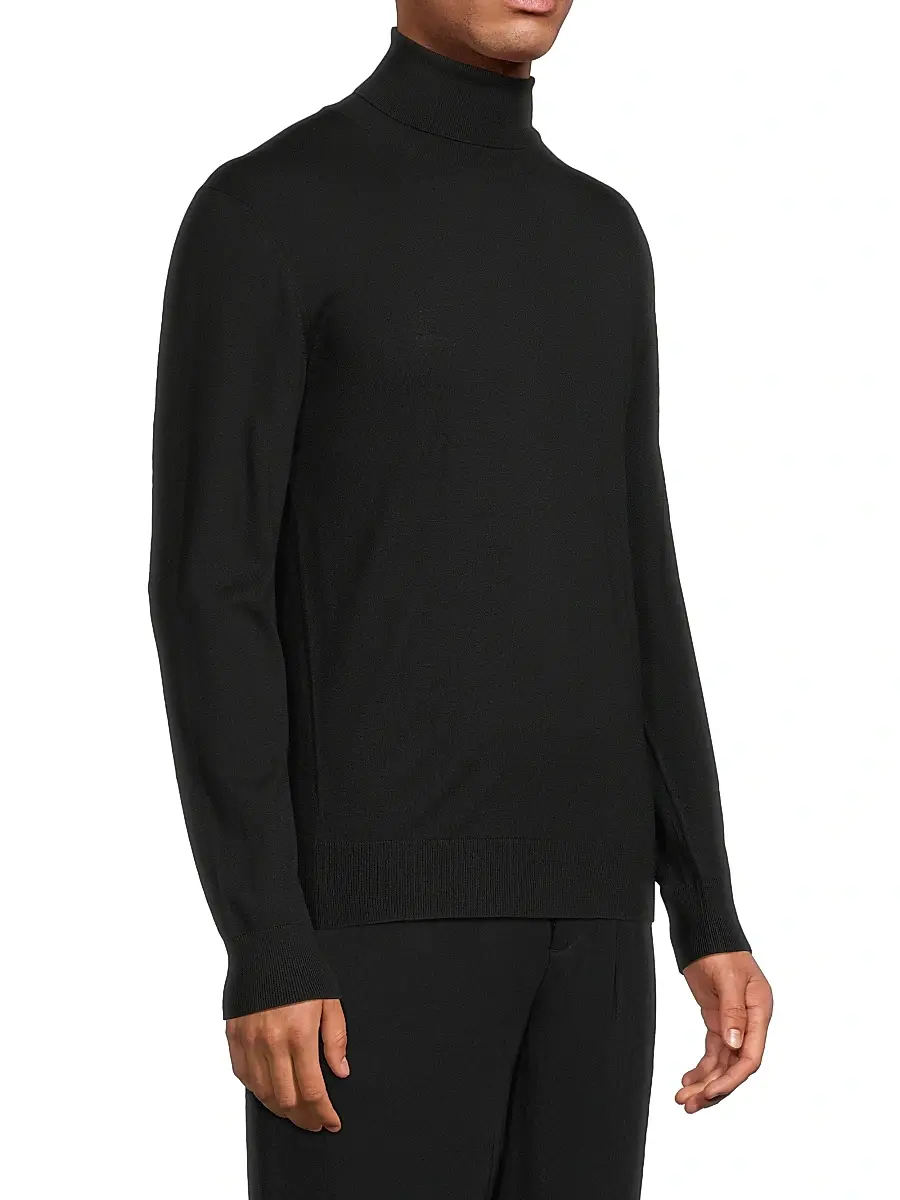 Stefano Ricci Men's Wool Turtleneck Sweater | Thumbnail 4 Stefano Ricci Men's Wool Turtleneck Sweater | Thumbnail 4