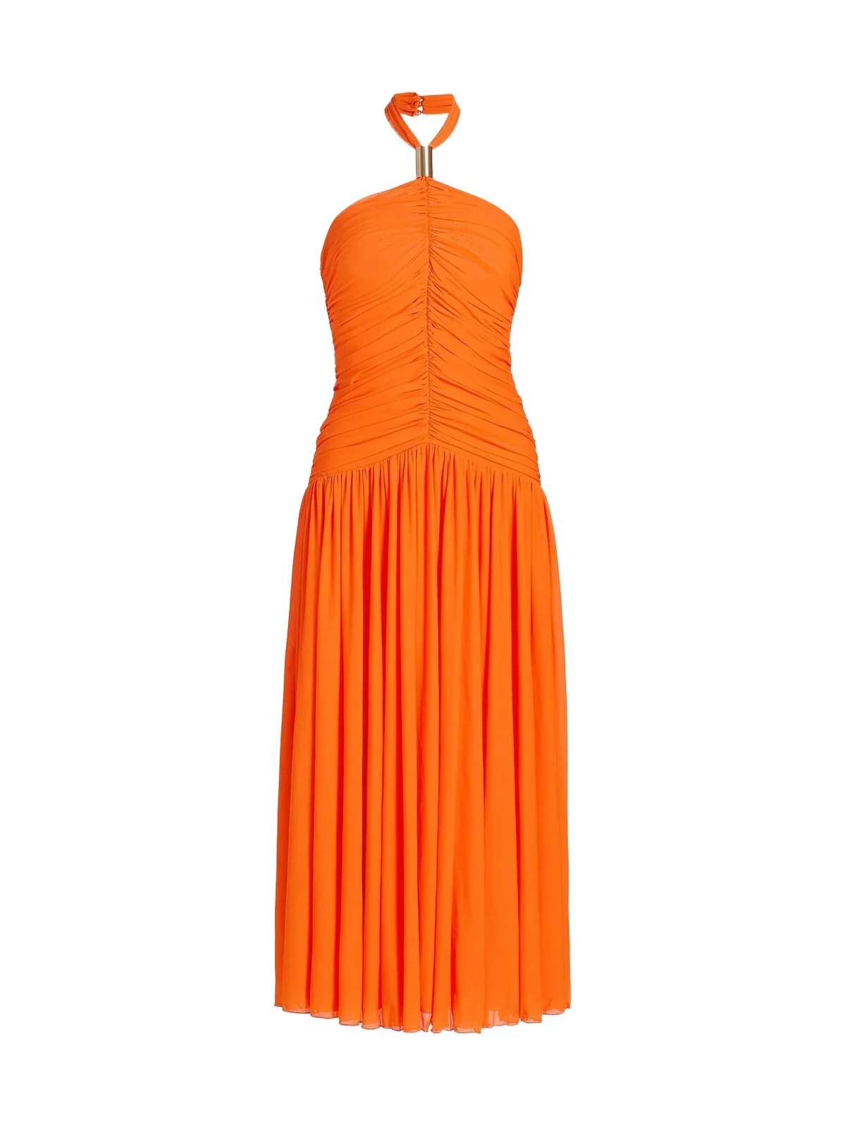 Women's Wrenley Ruched Halter Midi-Dress Women's Wrenley Ruched Halter Midi-Dress