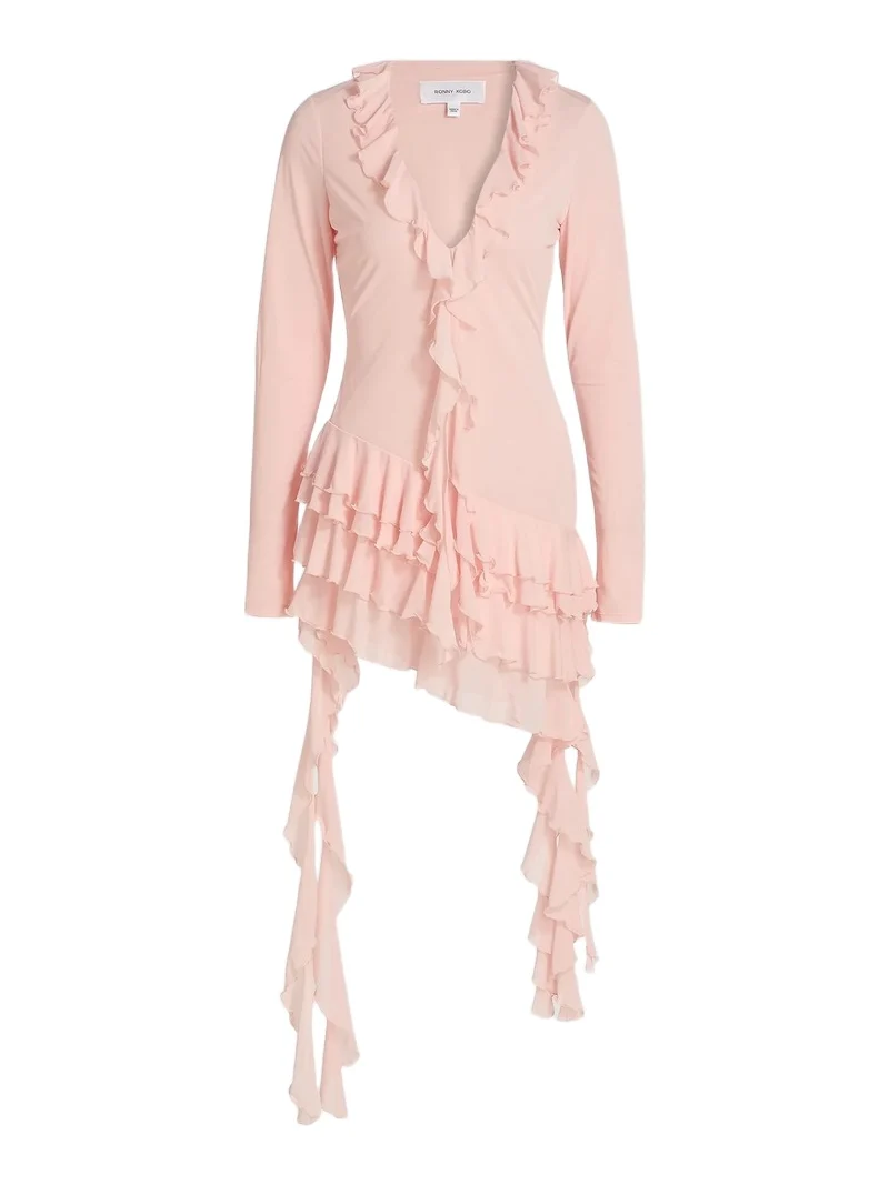 Women's Lyla Ruffled Jersey Minidress Women's Lyla Ruffled Jersey Minidress