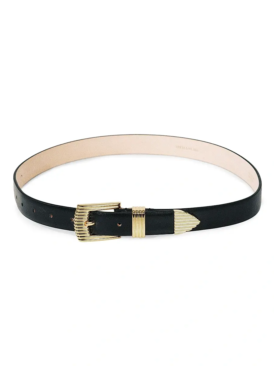 Déhanche Women's Rosen Ridged Leather Belt | Thumbnail 2