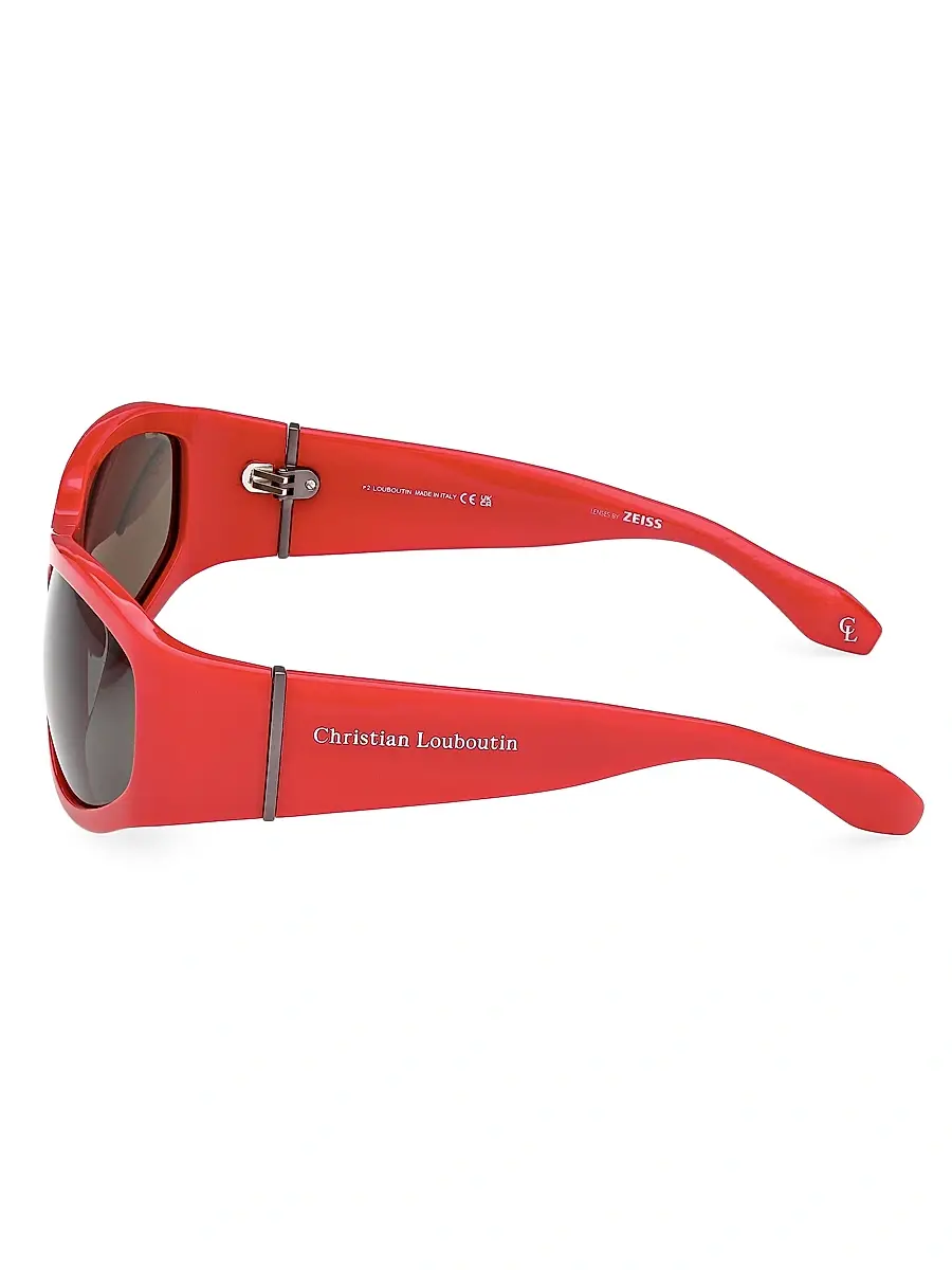 Christian Louboutin Men's 60MM Oval Sunglasses | Thumbnail 3 Christian Louboutin Men's 60MM Oval Sunglasses | Thumbnail 3