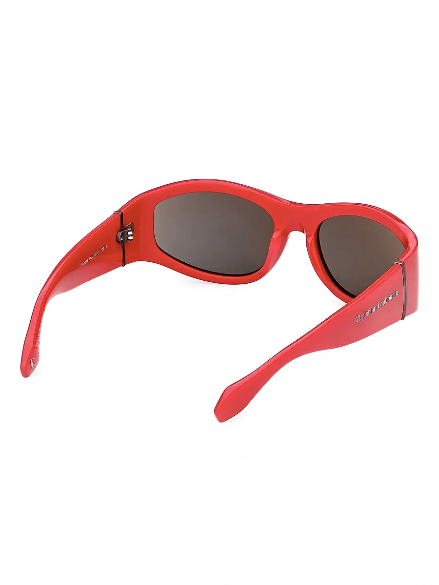 Christian Louboutin Men's 60MM Oval Sunglasses | Thumbnail 6 Christian Louboutin Men's 60MM Oval Sunglasses | Thumbnail 6