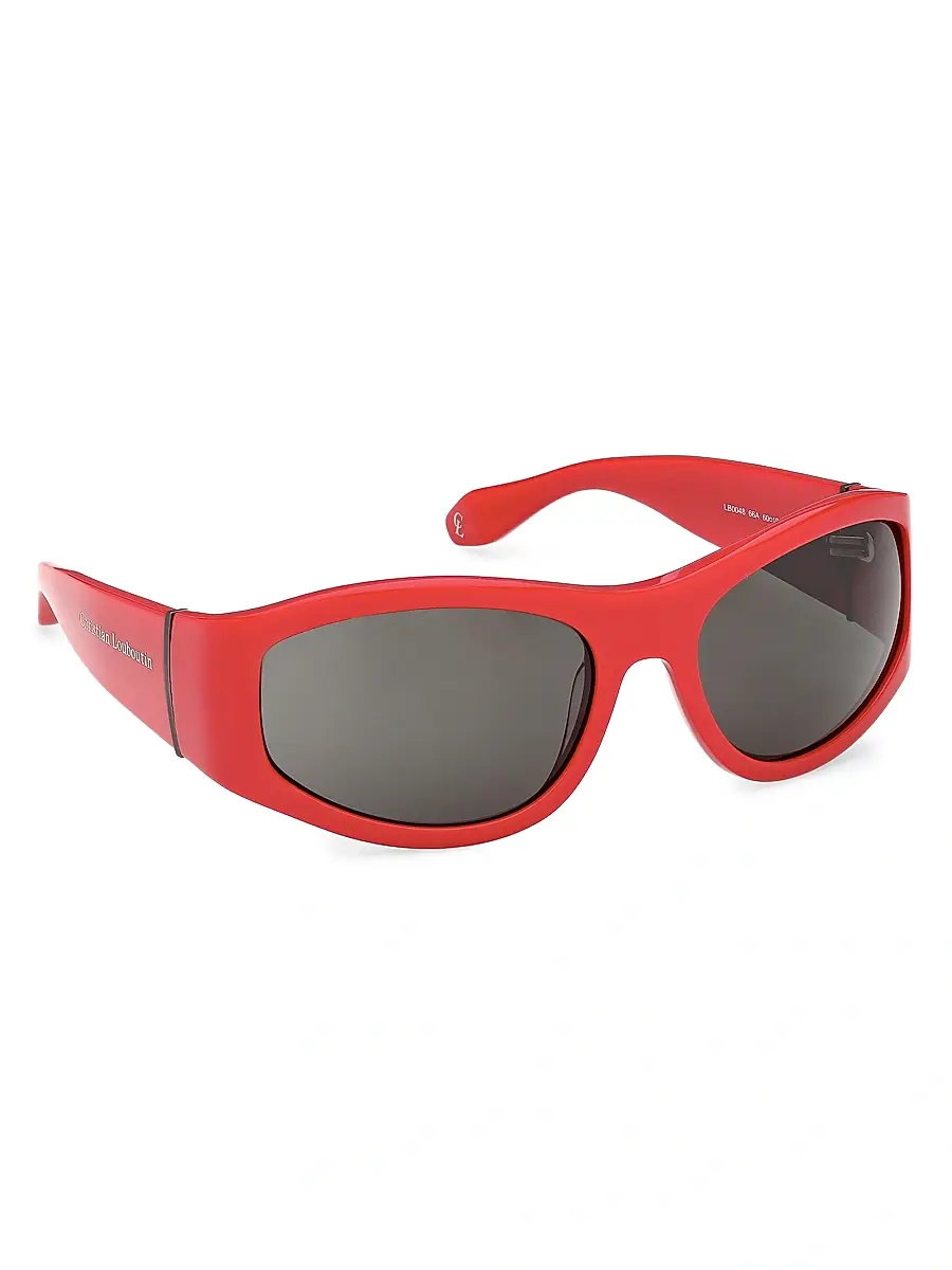 Christian Louboutin Men's 60MM Oval Sunglasses | Thumbnail 8 Christian Louboutin Men's 60MM Oval Sunglasses | Thumbnail 8