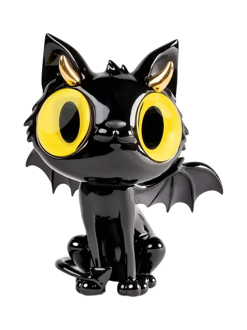 Lladro Little Devil Cat Porcelain Sculpture