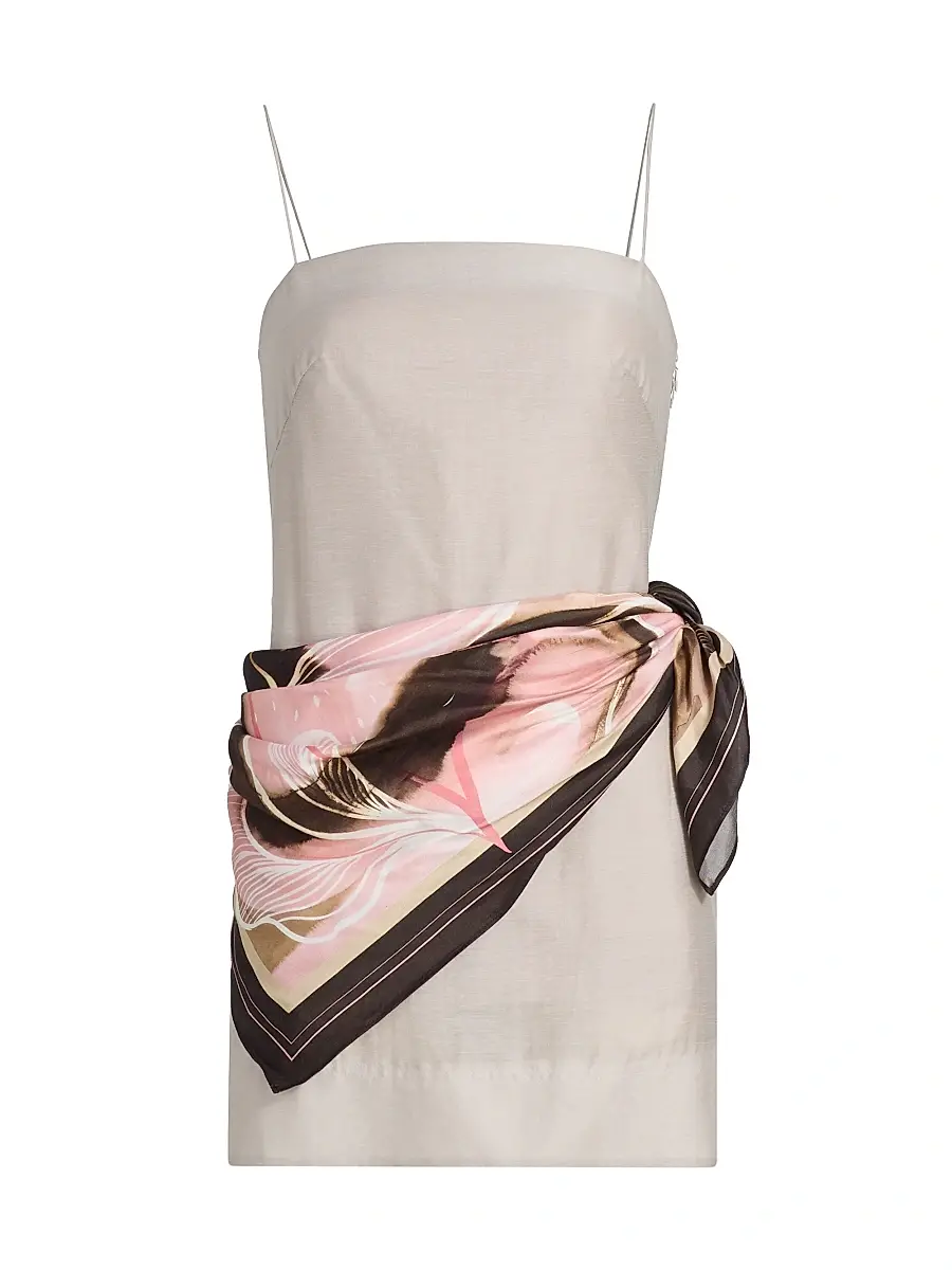 Amur Women's Ashtin Scarf Wrap Minidress | Image 1 Amur Women's Ashtin Scarf Wrap Minidress | Image 1