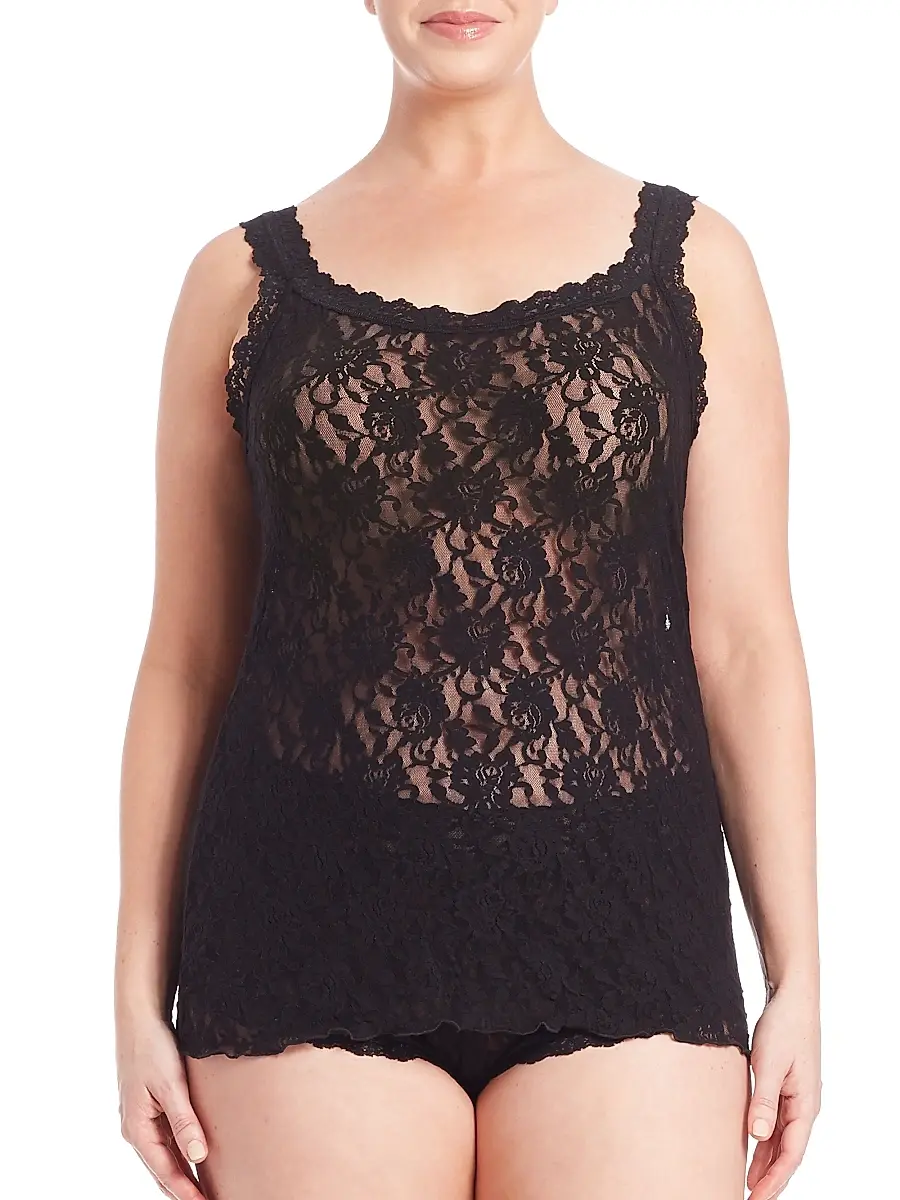Hanky Panky Women's Plus Signature Lace Camisole - Black | Image 1 Hanky Panky Women's Plus Signature Lace Camisole - Black | Image 1