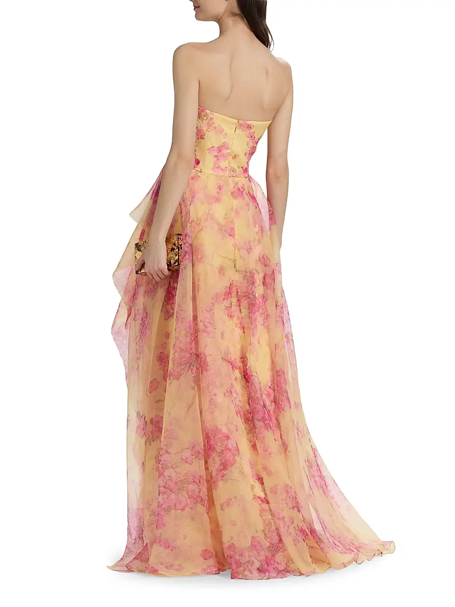THEIA Women's Fahreta Organza Strapless Gown | Thumbnail 5 THEIA Women's Fahreta Organza Strapless Gown | Thumbnail 5