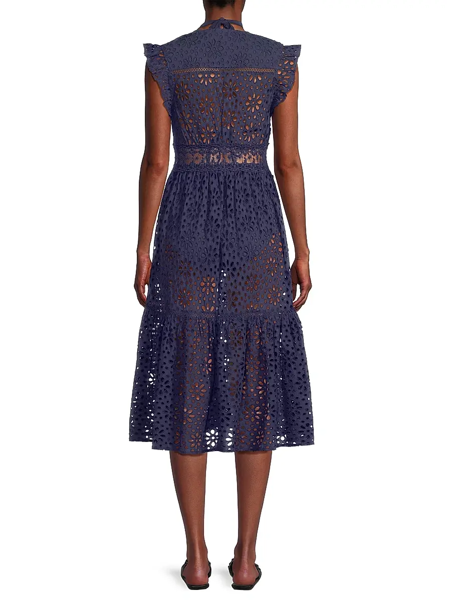 Change of Scenery Women's Lauren Eyelet Cover-Up Dress | Thumbnail 5 Change of Scenery Women's Lauren Eyelet Cover-Up Dress | Thumbnail 5