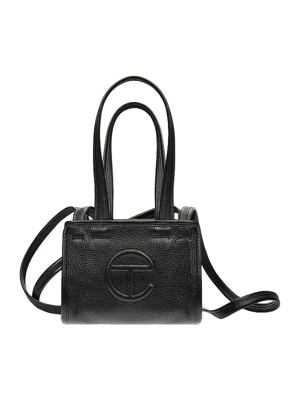 Men's Small Pebble Leather Carry Bag