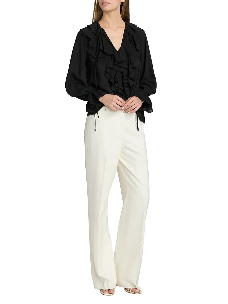 Toccin Women's Tobi Exaggerated Ruffle Blouse | Thumbnail 2 Toccin Women's Tobi Exaggerated Ruffle Blouse | Thumbnail 2