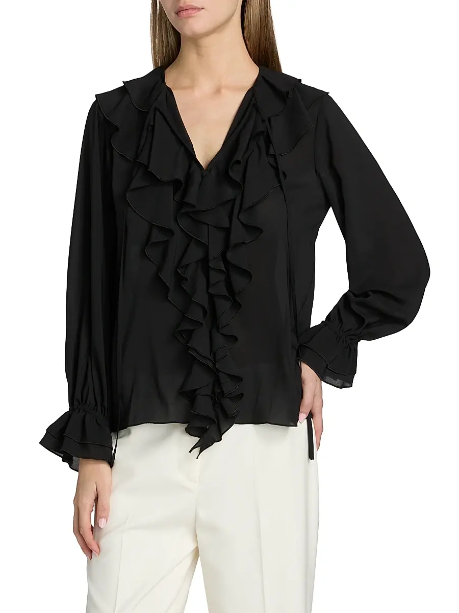 Toccin Women's Tobi Exaggerated Ruffle Blouse | Thumbnail 3 Toccin Women's Tobi Exaggerated Ruffle Blouse | Thumbnail 3