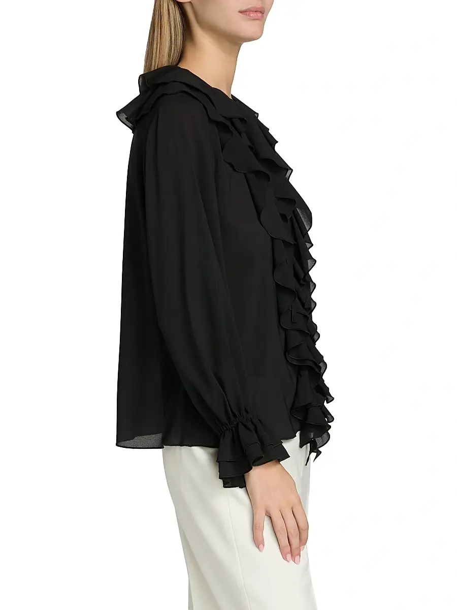 Toccin Women's Tobi Exaggerated Ruffle Blouse | Thumbnail 4 Toccin Women's Tobi Exaggerated Ruffle Blouse | Thumbnail 4