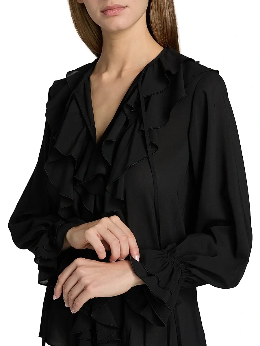 Toccin Women's Tobi Exaggerated Ruffle Blouse | Thumbnail 6 Toccin Women's Tobi Exaggerated Ruffle Blouse | Thumbnail 6