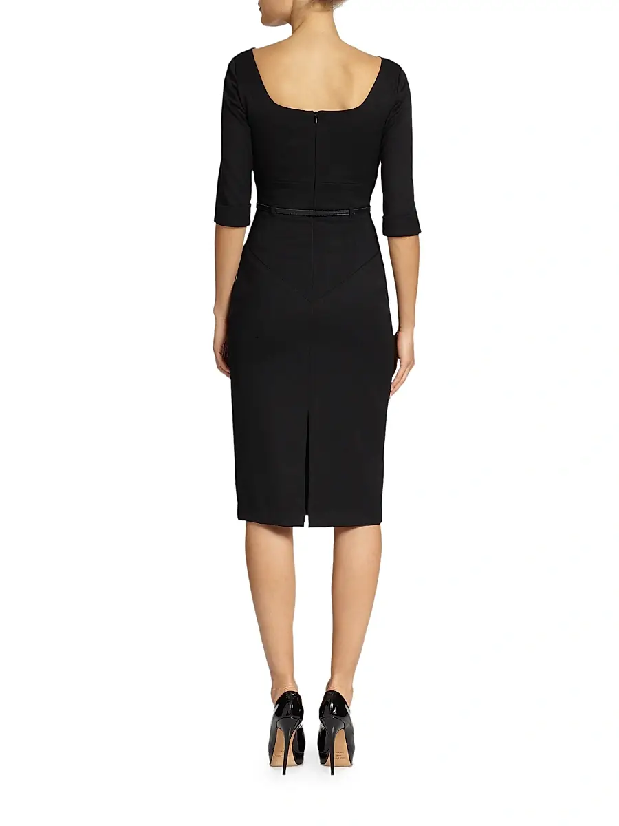 BLACK HALO Women's Jackie O Three-Quarter Sleeve Dress | Thumbnail 4