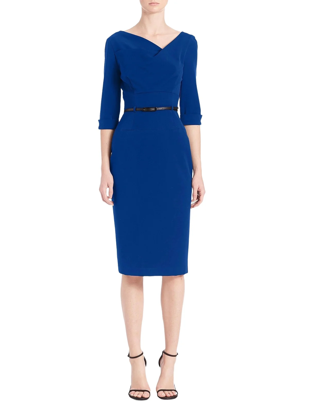 BLACK HALO Women's Jackie O Three-Quarter Sleeve Dress