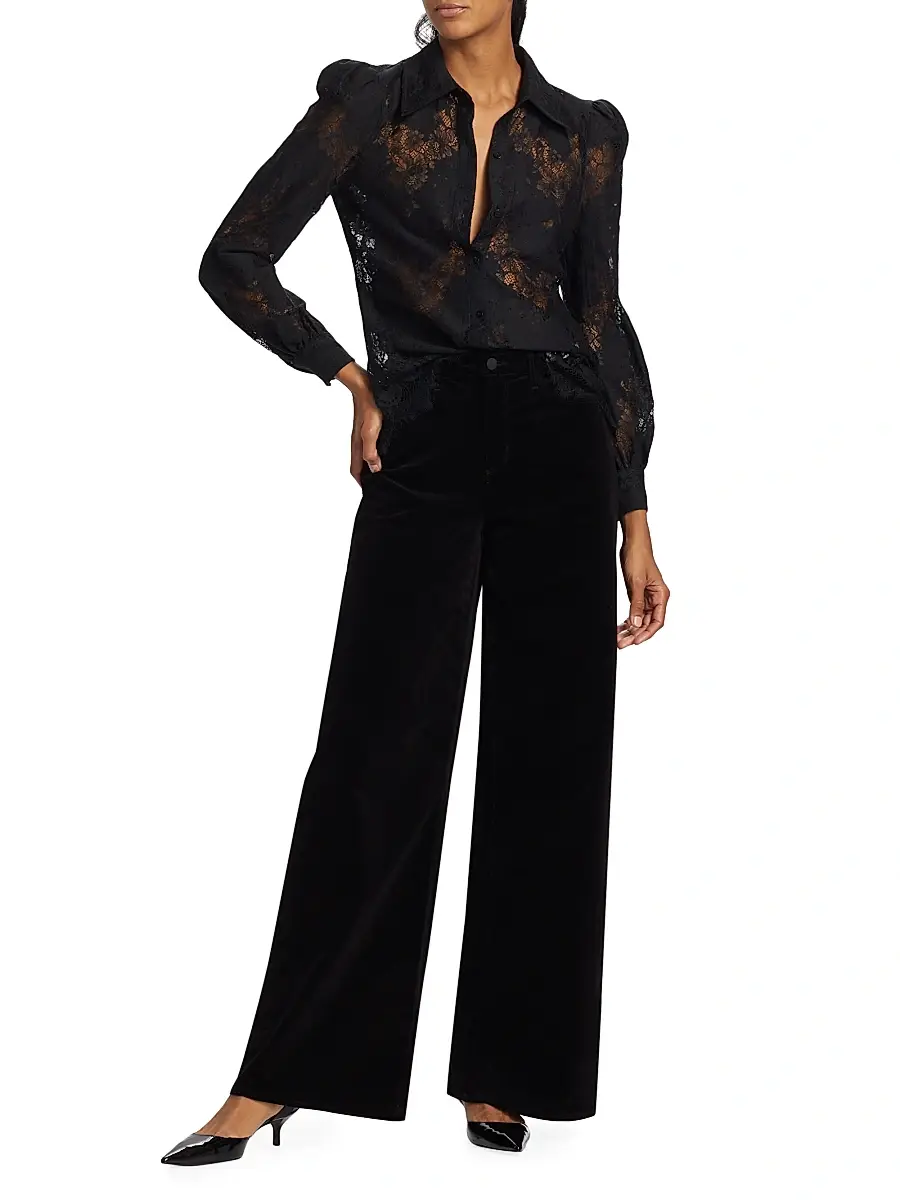 L'Agence Women's Jenica Floral Lace Blouse | Thumbnail 2 L'Agence Women's Jenica Floral Lace Blouse | Thumbnail 2