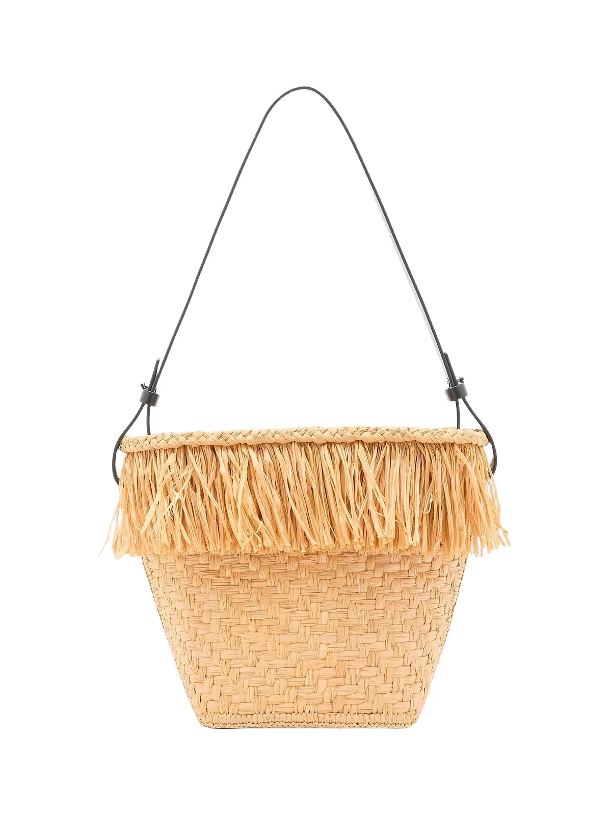 Women's Small Fringe Raffia Bucket Bag Women's Small Fringe Raffia Bucket Bag