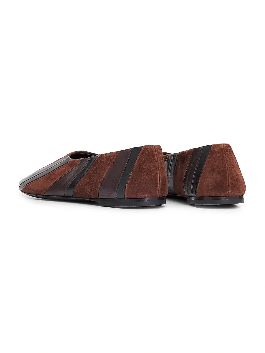 Proenza Schouler Women's Glove Pieced Leather & Suede Slippers - Black Espresso Multi | Thumbnail 3 Proenza Schouler Women's Glove Pieced Leather & Suede Slippers - Black Espresso Multi | Thumbnail 3