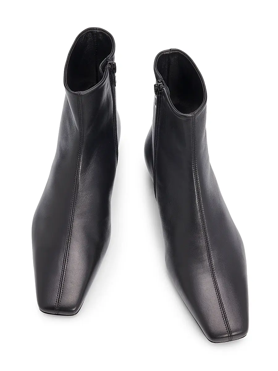 Proenza Schouler Women's Trap Flat Leather Ankle Boots | Thumbnail 4