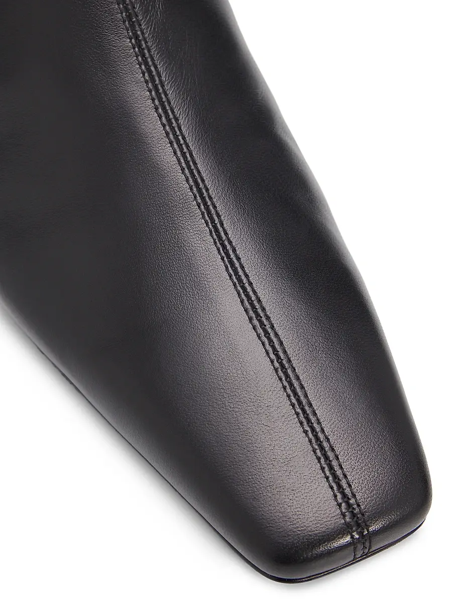 Proenza Schouler Women's Trap Flat Leather Ankle Boots | Thumbnail 6