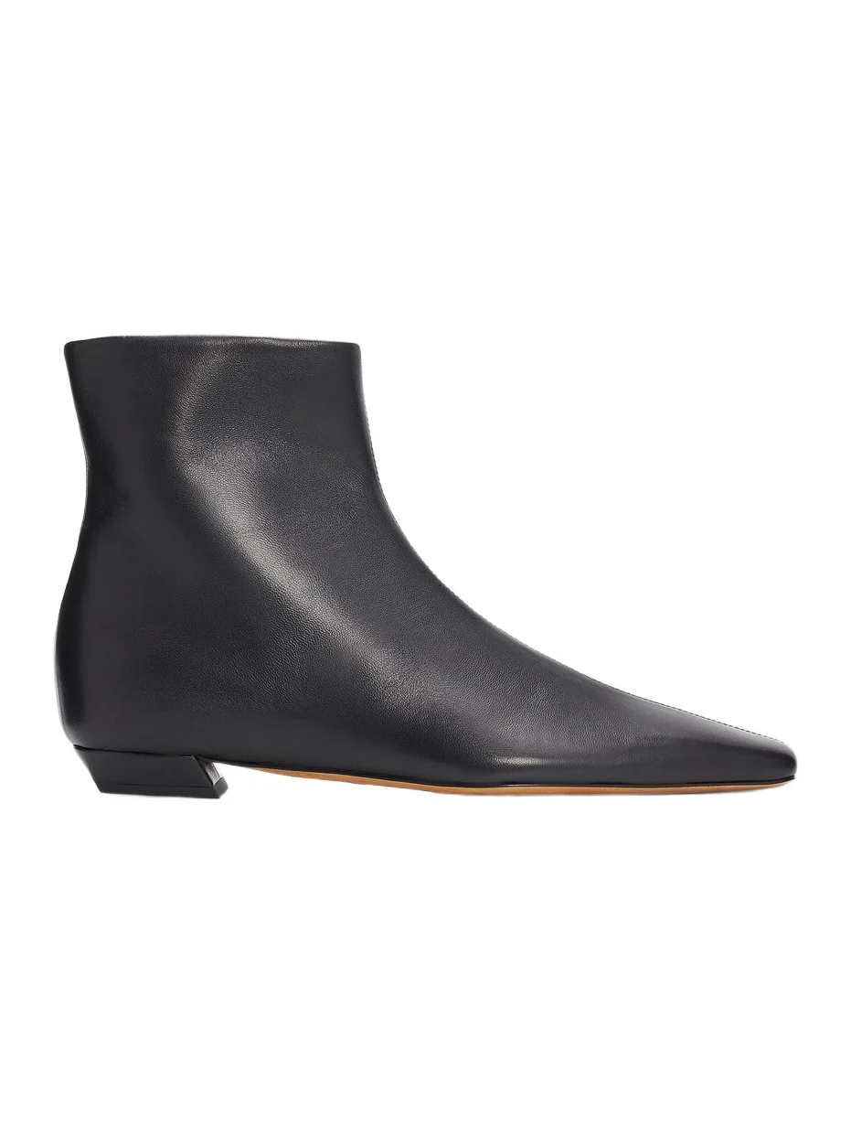 Proenza Schouler Women's Trap Flat Leather Ankle Boots