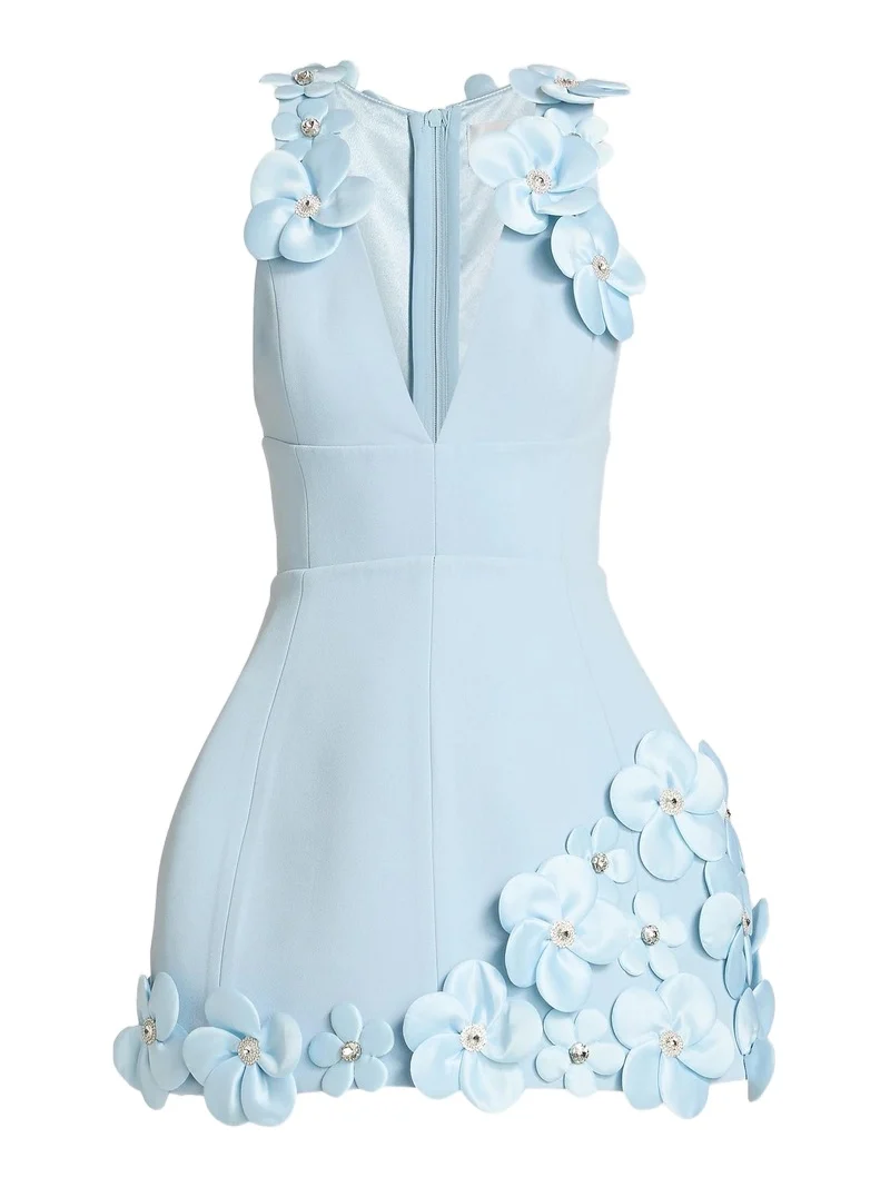 Women's Estelle Floral Appliqué Minidress Women's Estelle Floral Appliqué Minidress