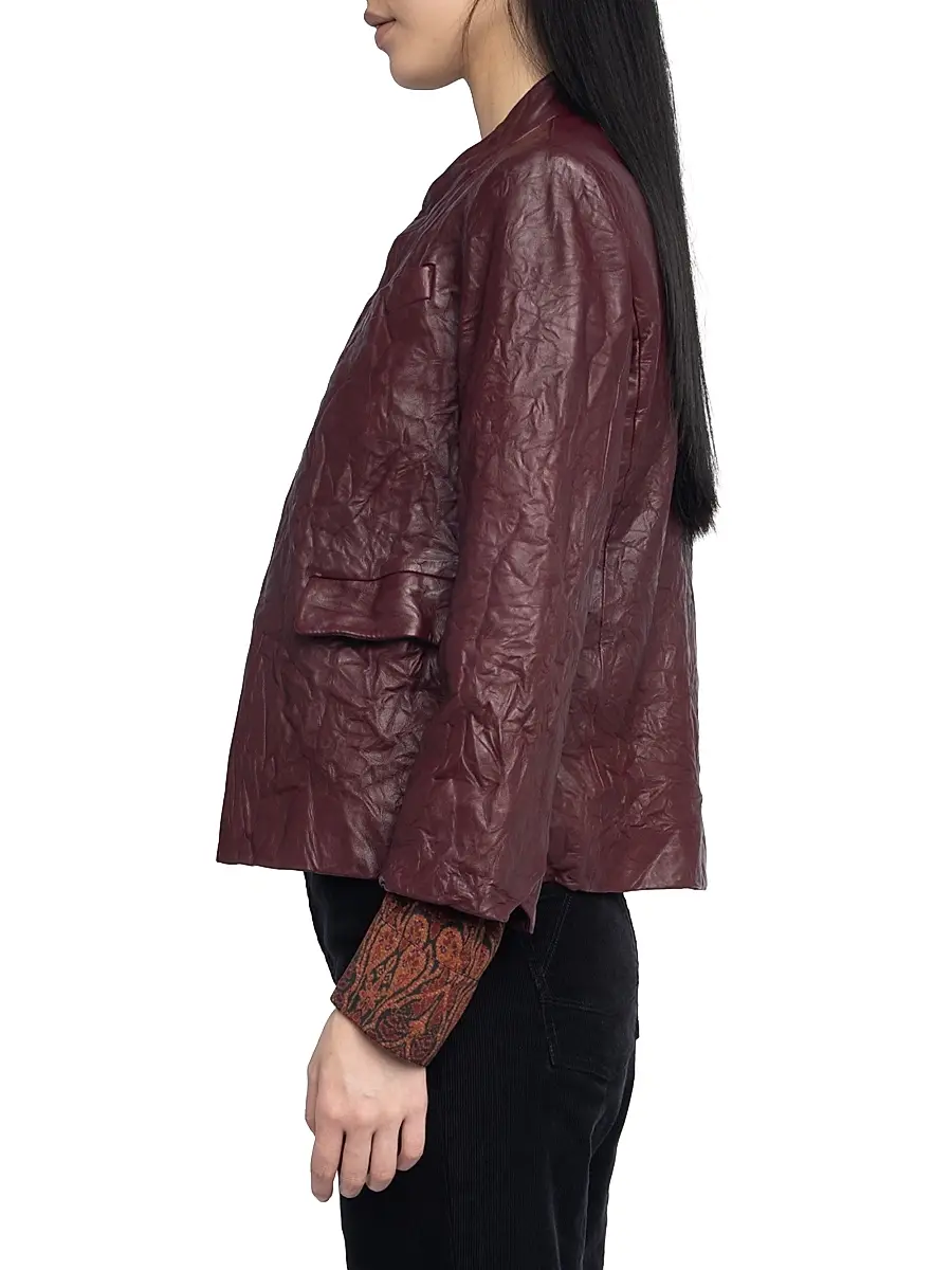 Zadig & Voltaire Women's Veryn Leather Blazer | Thumbnail 4 Zadig & Voltaire Women's Veryn Leather Blazer | Thumbnail 4