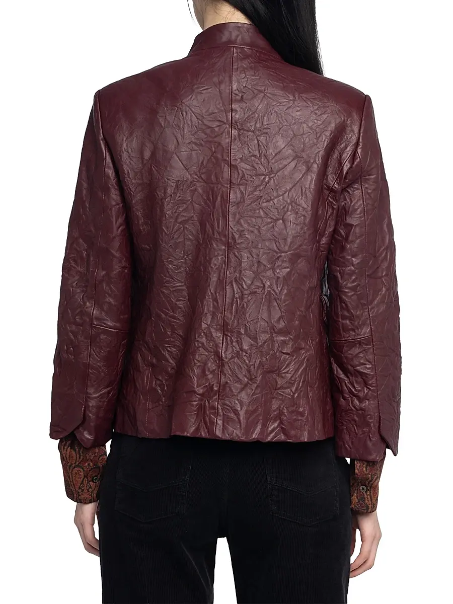 Zadig & Voltaire Women's Veryn Leather Blazer | Thumbnail 5 Zadig & Voltaire Women's Veryn Leather Blazer | Thumbnail 5