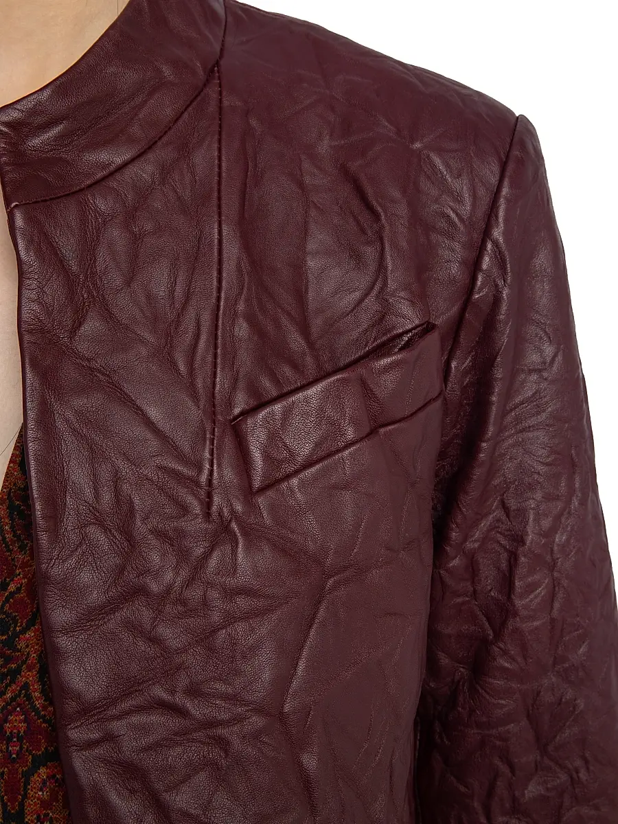 Zadig & Voltaire Women's Veryn Leather Blazer | Thumbnail 6 Zadig & Voltaire Women's Veryn Leather Blazer | Thumbnail 6