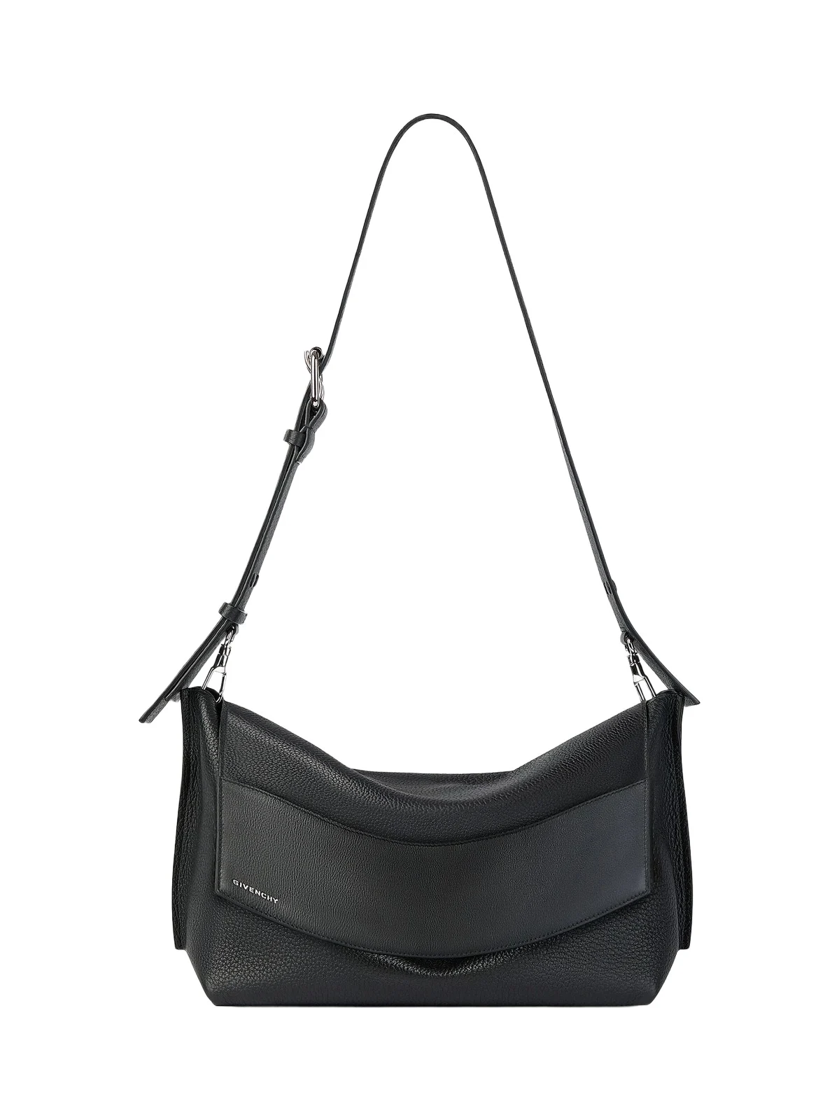 Givenchy Men's Fold Bag in Grained Leather - Black