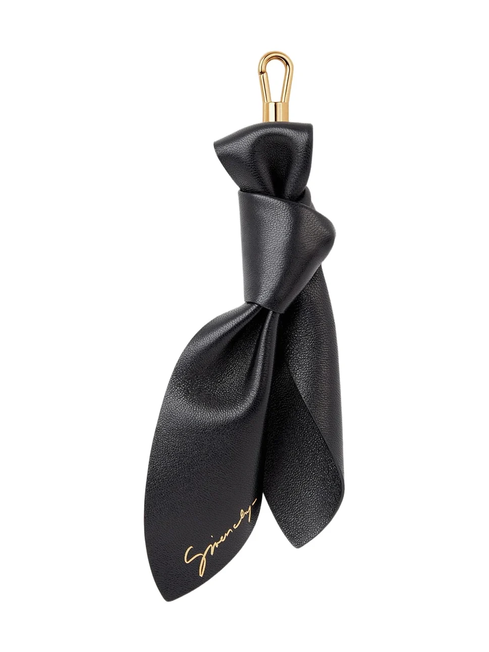 Women's Lucky Charms Bow Charm Bag in Nappa Leather - Black