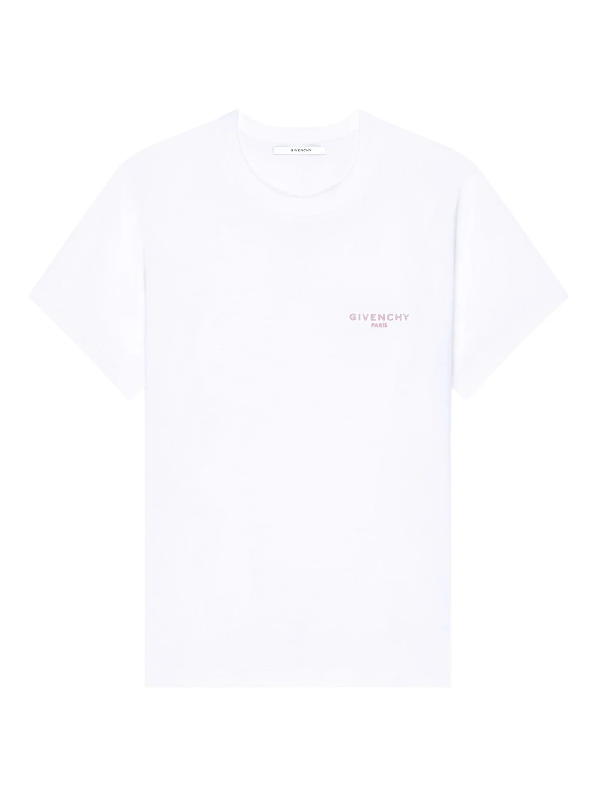 Women's Slim T-Shirt in Cotton with Embroidery - White Women's Slim T-Shirt in Cotton with Embroidery - White