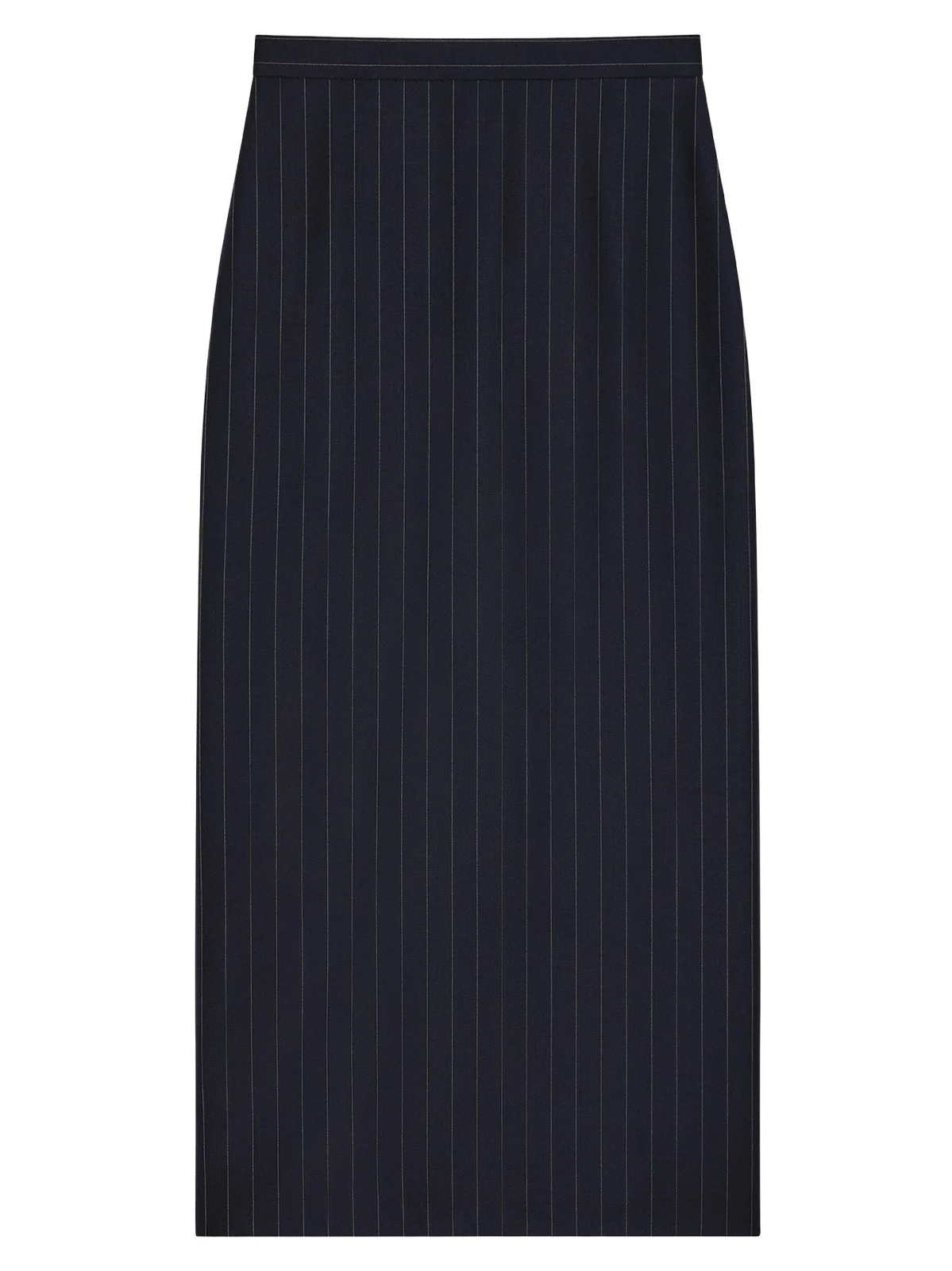 Givenchy Women's Midi Striped Skirt in Wool - Dark Navy