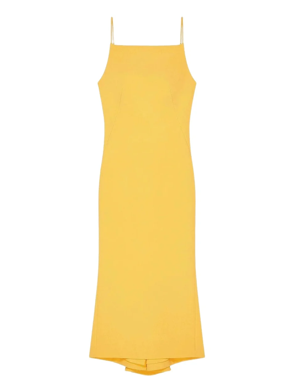 Givenchy Women's Straps Dress with Draped Back - Golden Yellow