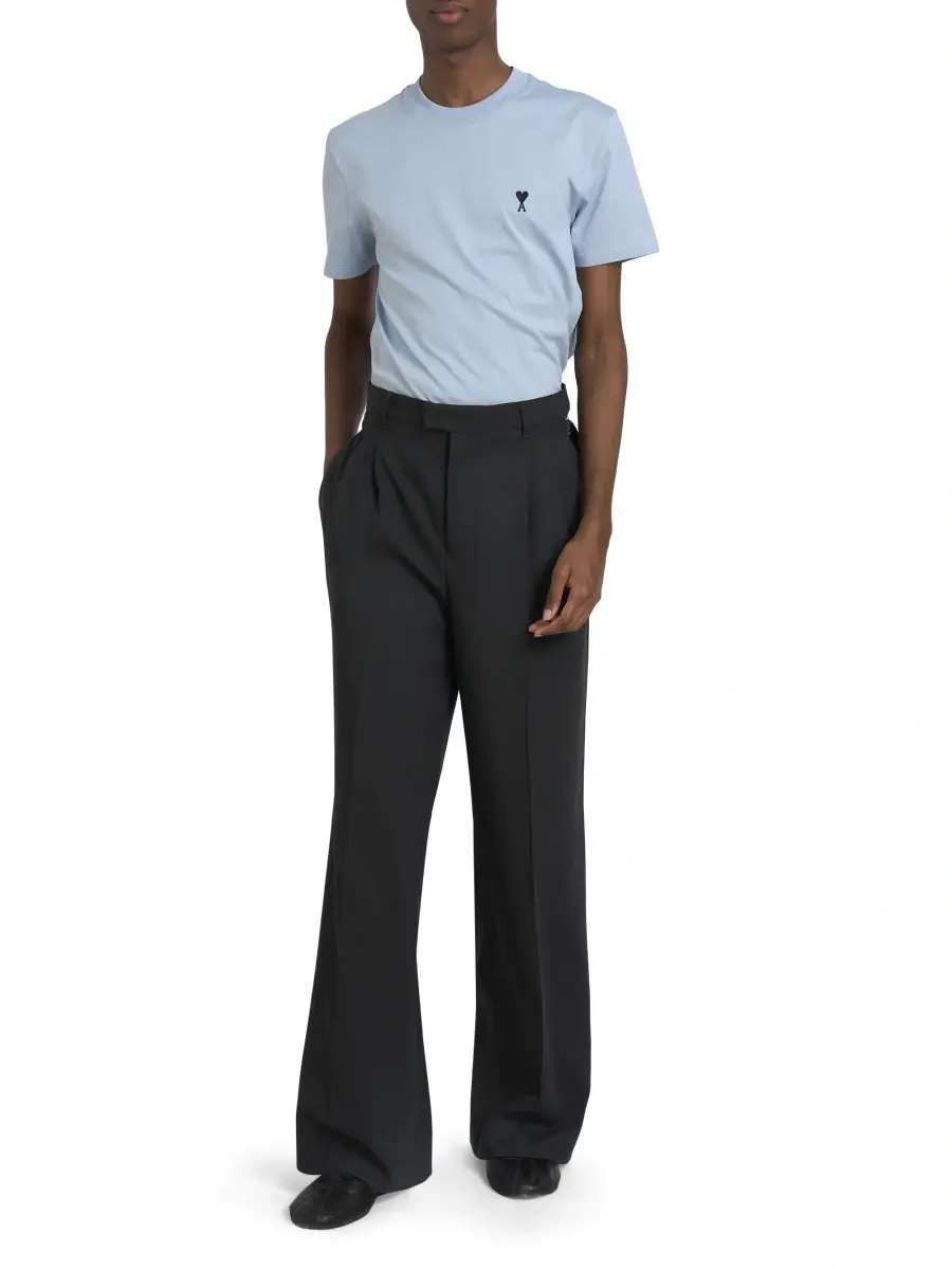 AMI PARIS Men's Wool Wide-Leg Trousers | Thumbnail 2 AMI PARIS Men's Wool Wide-Leg Trousers | Thumbnail 2