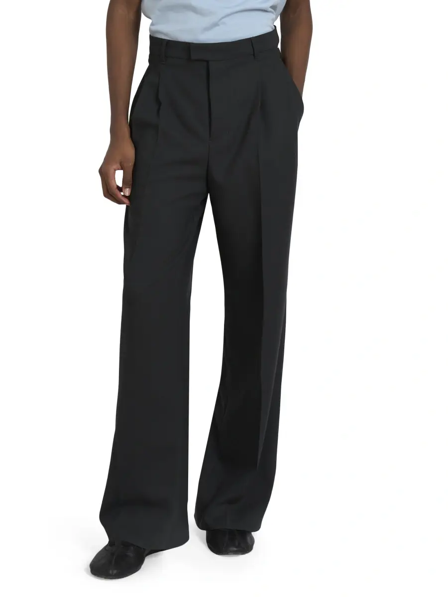 AMI PARIS Men's Wool Wide-Leg Trousers | Thumbnail 3 AMI PARIS Men's Wool Wide-Leg Trousers | Thumbnail 3
