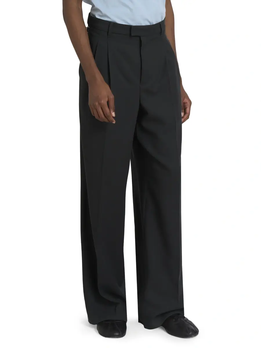 AMI PARIS Men's Wool Wide-Leg Trousers | Thumbnail 4 AMI PARIS Men's Wool Wide-Leg Trousers | Thumbnail 4