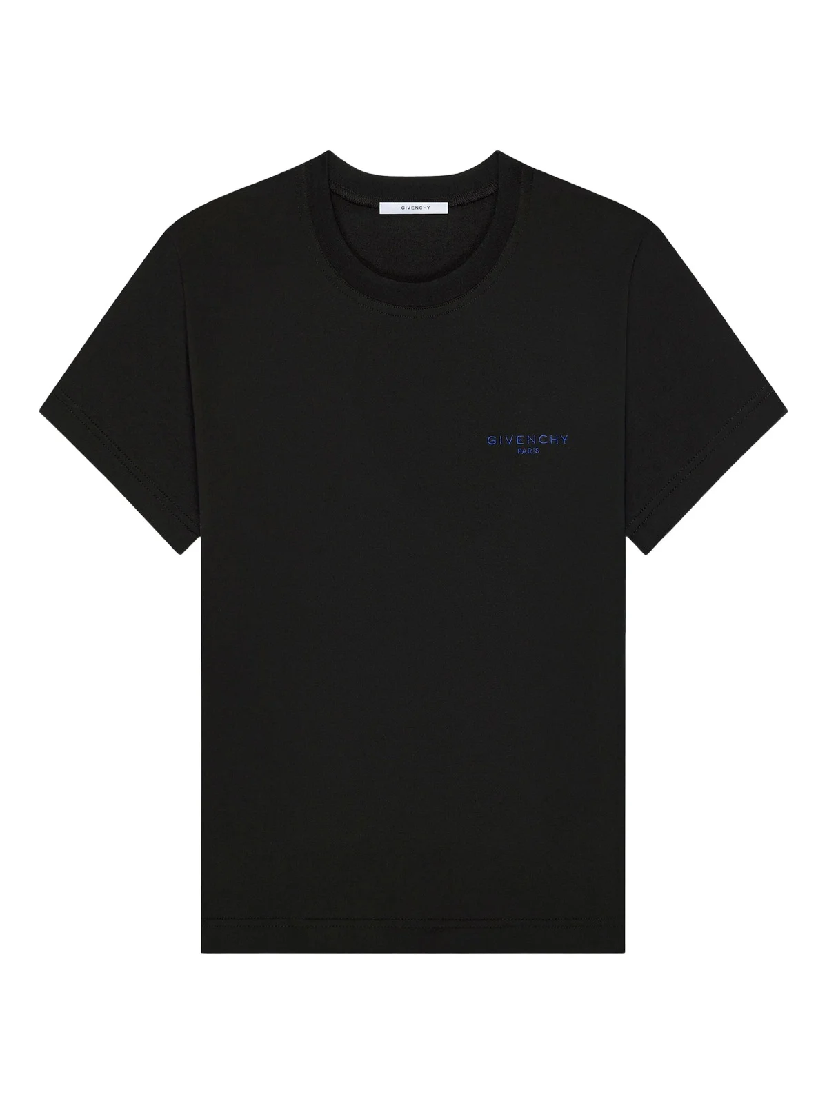 Women's Slim T-Shirt in Cotton with Embroidery - Black Women's Slim T-Shirt in Cotton with Embroidery - Black
