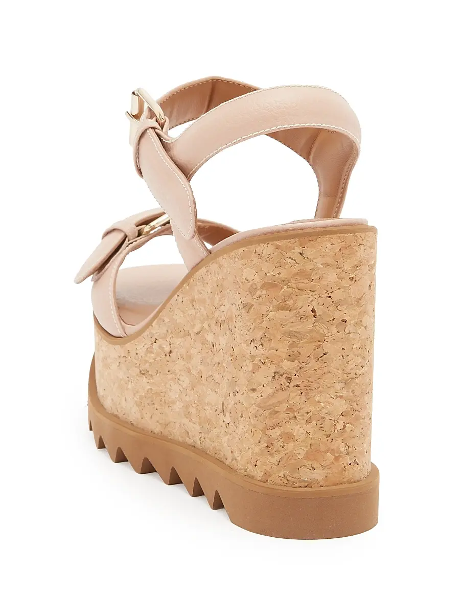 Stella McCartney Women's Sneakelyse 120MM Buckle Wedge Sandals | Thumbnail 3 Stella McCartney Women's Sneakelyse 120MM Buckle Wedge Sandals | Thumbnail 3