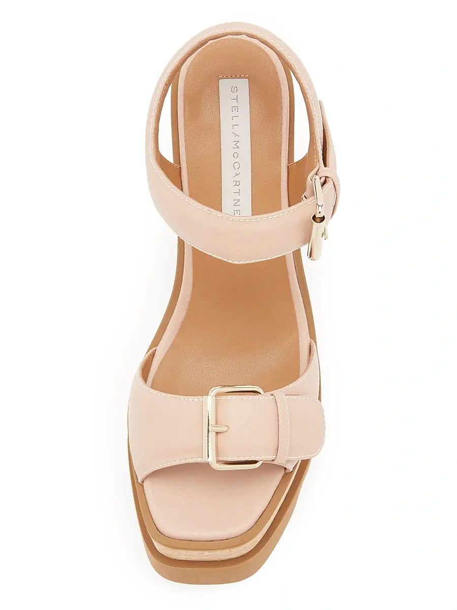 Stella McCartney Women's Sneakelyse 120MM Buckle Wedge Sandals | Thumbnail 4 Stella McCartney Women's Sneakelyse 120MM Buckle Wedge Sandals | Thumbnail 4