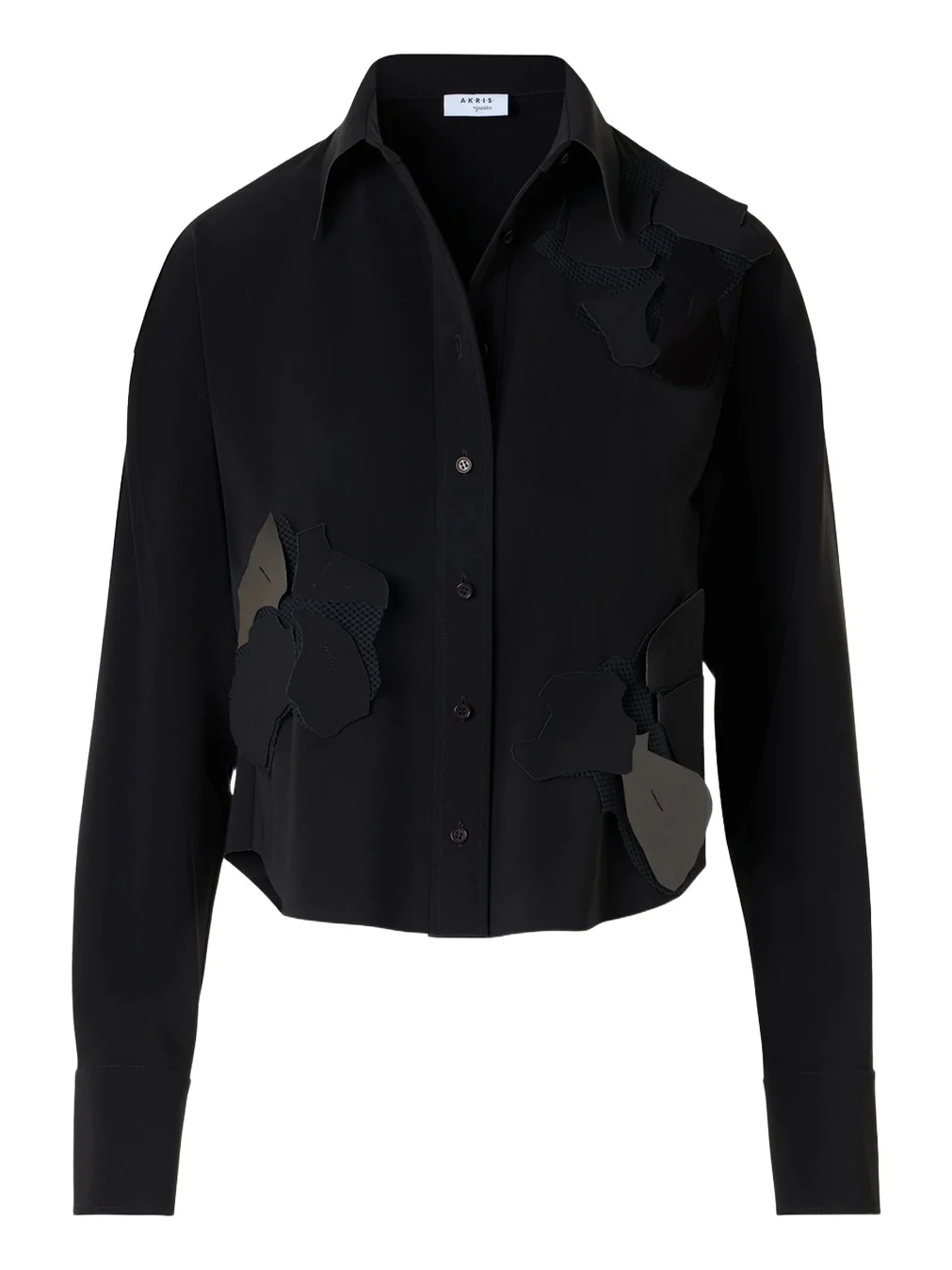 Akris punto Women's 3D Floral Patch Blouse