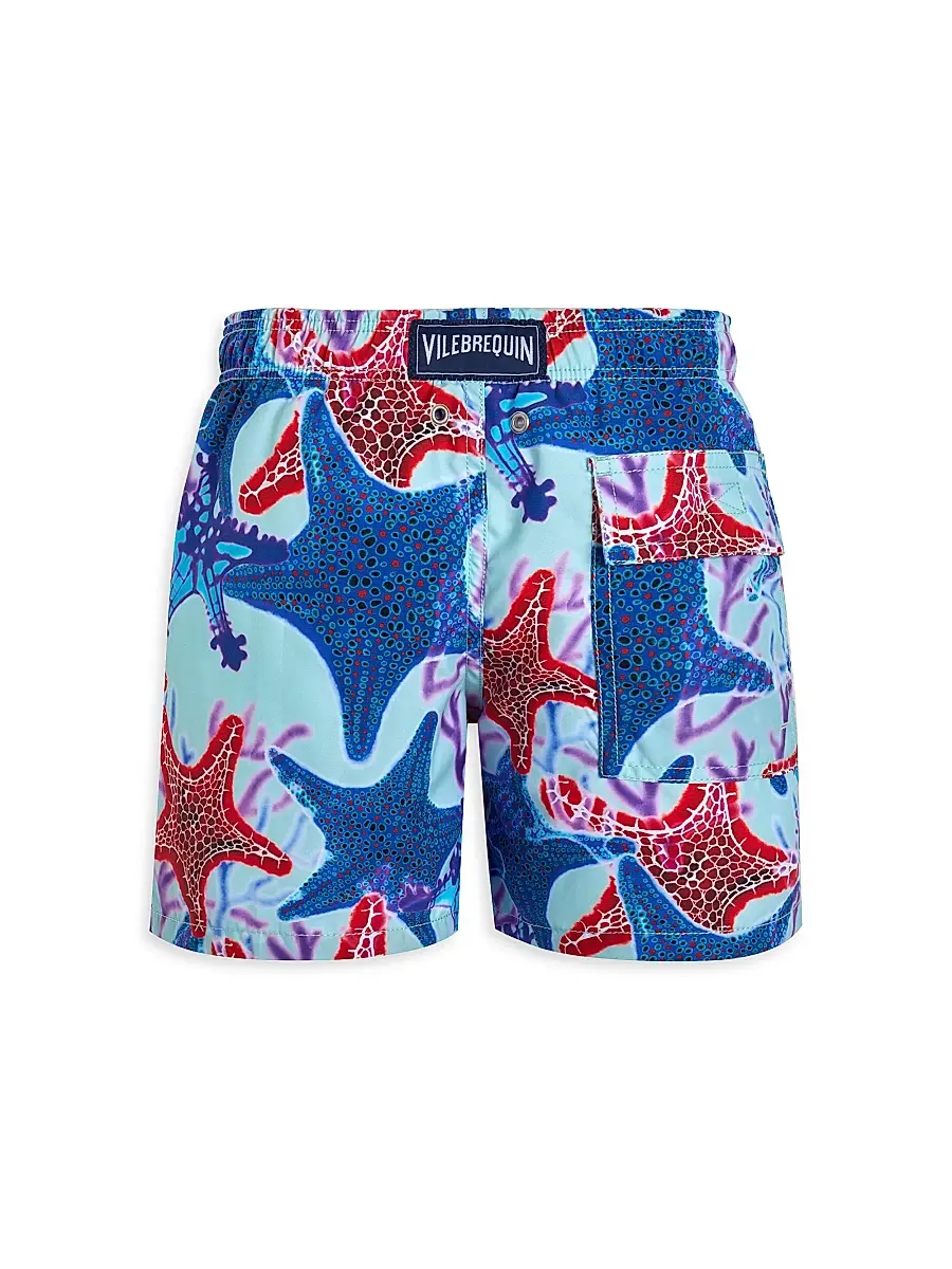 Vilebrequin Little Boy's & Boy's Glowed Star Print Swim Trunks | Thumbnail 3 Vilebrequin Little Boy's & Boy's Glowed Star Print Swim Trunks | Thumbnail 3