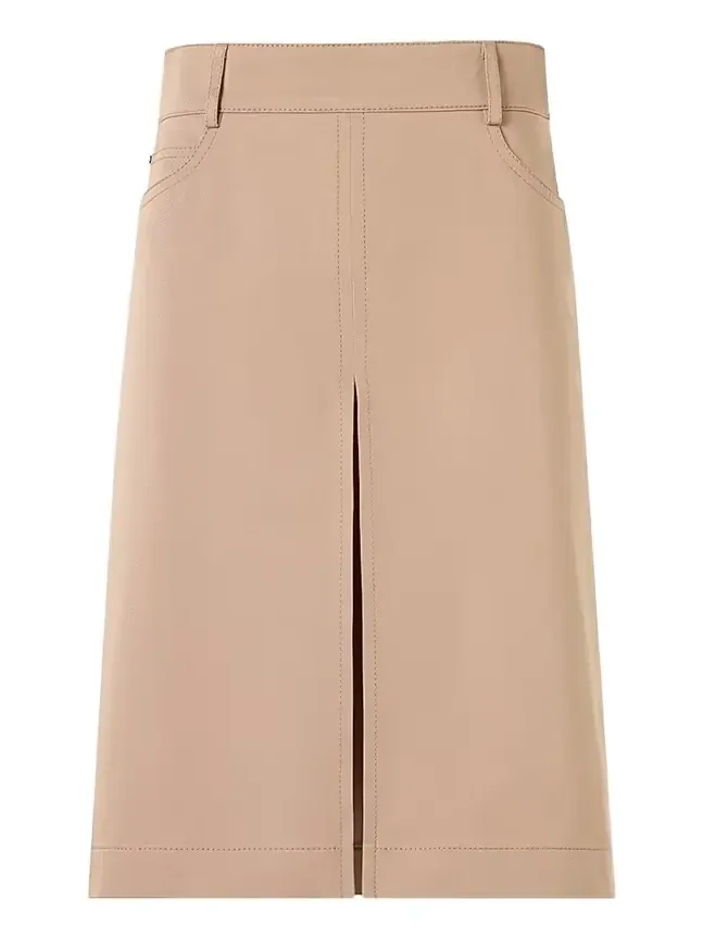 Women's Cotton Gabardine A-Line Mini Skirt