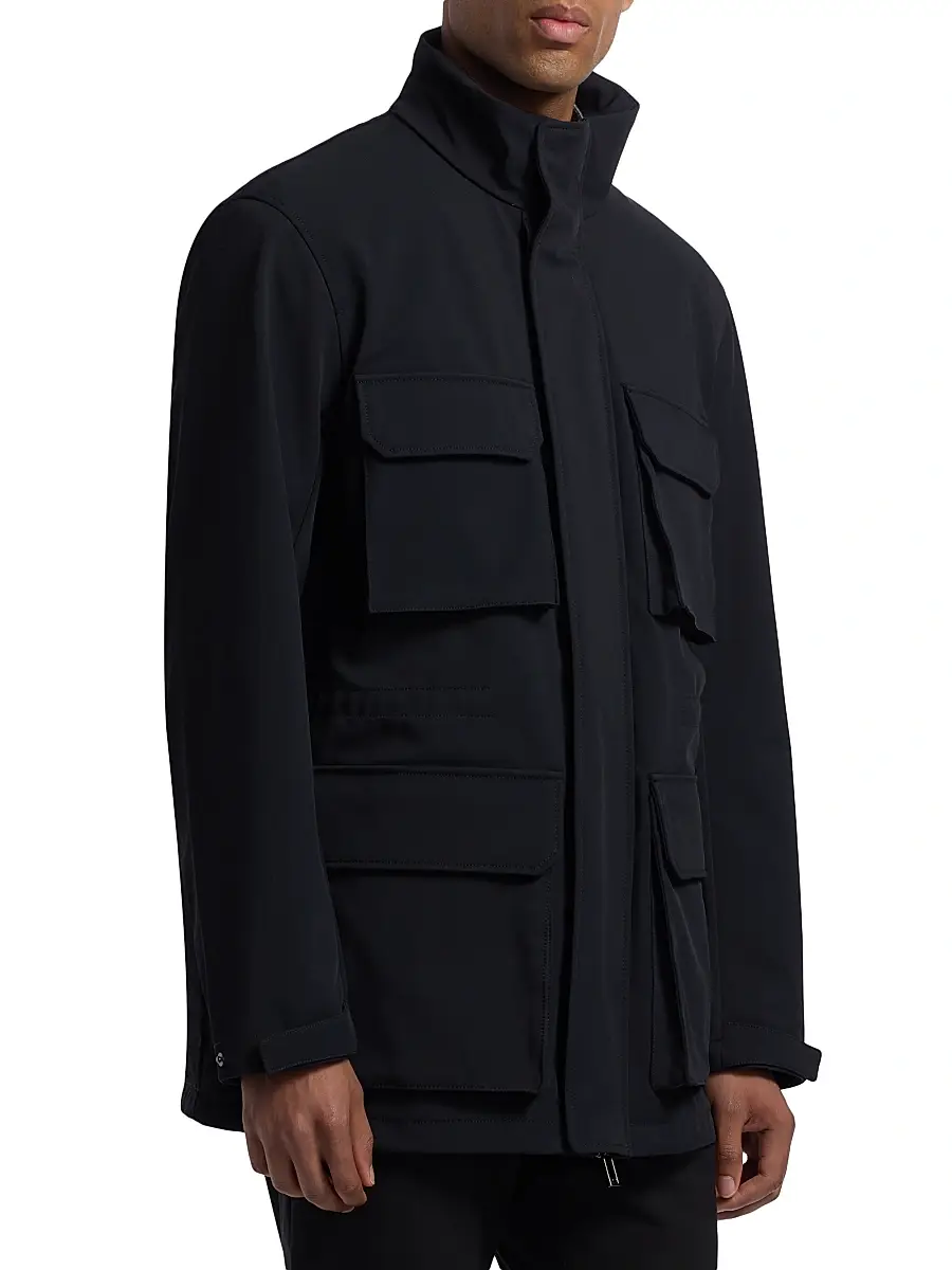 Emporio Armani Men's Nylon Parka Jacket | Thumbnail 4