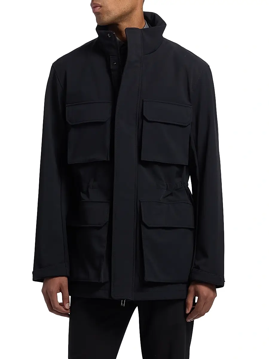 Emporio Armani Men's Nylon Parka Jacket | Thumbnail 6
